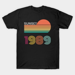 Sunset Retro Vintage 1989 T-Shirt